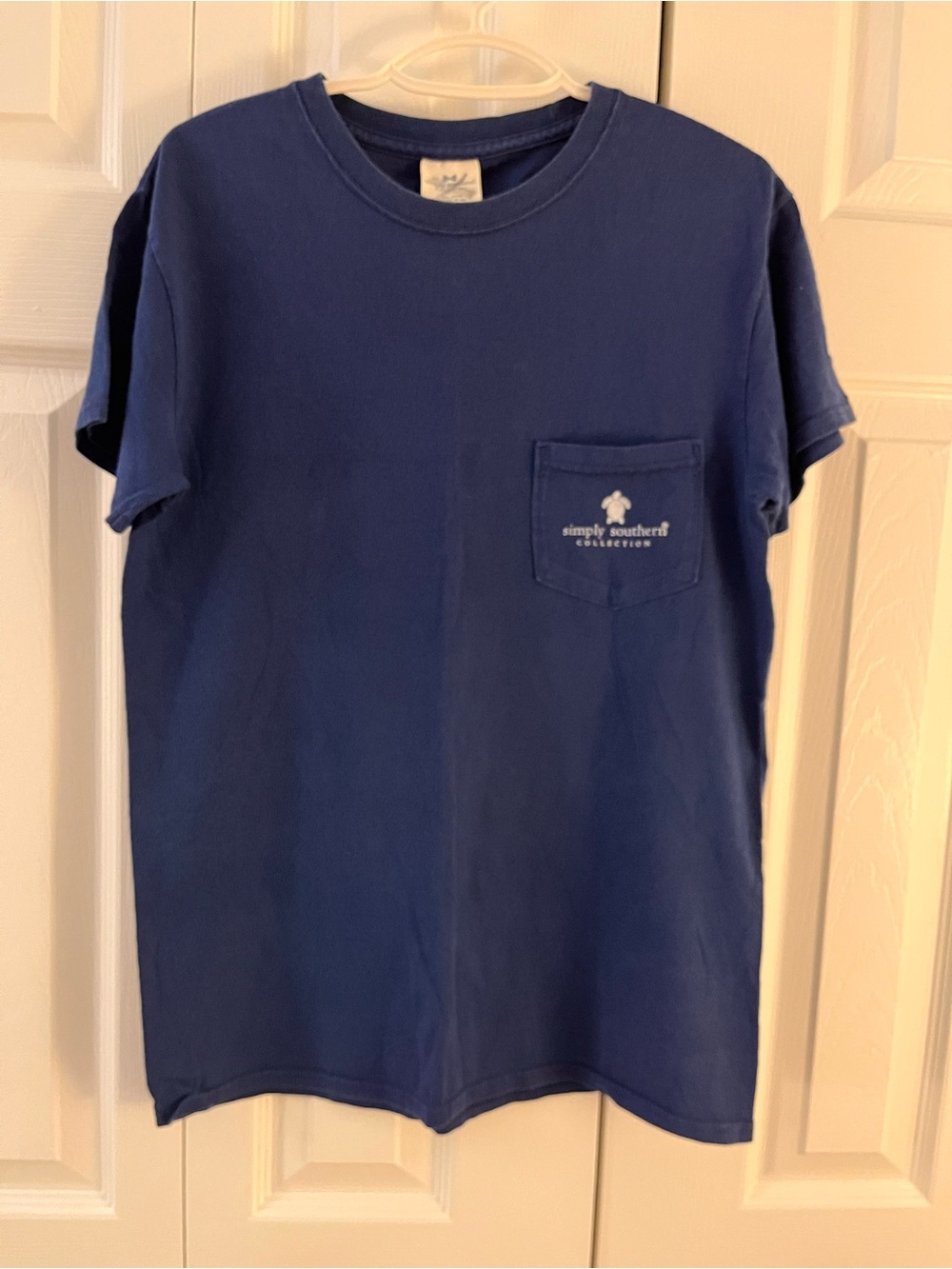 Simply Southern Men's Navy Pocket Tee with Small Logo
